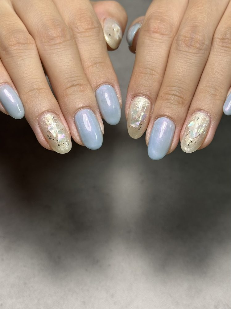 ブルーオーロラアート